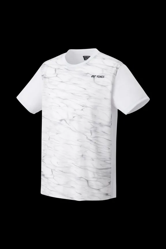 Yonex Men's T-Shirt White. Navy Blue Shop