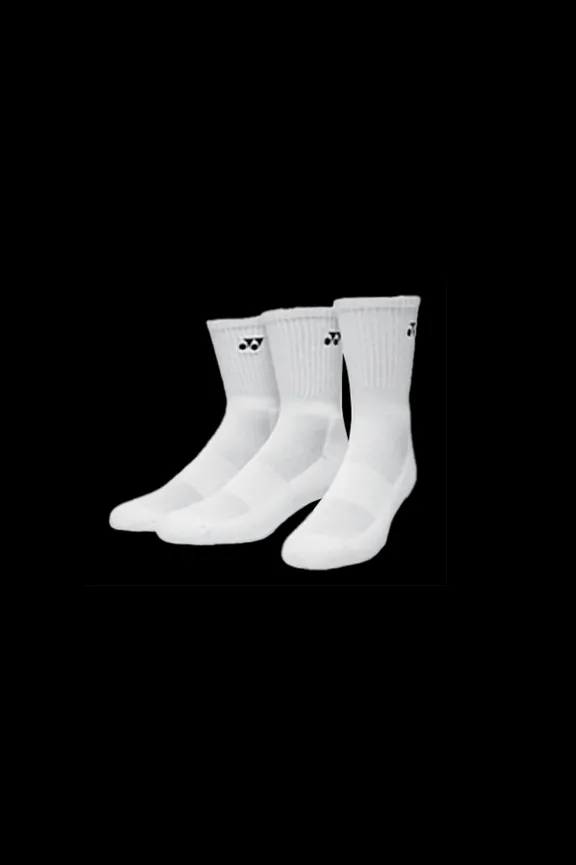 Yonex Sport Crew Socks(3Pairs) White Best Sale